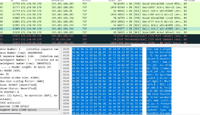 有客户的设备疑似被当肉鸡在用日本节点发包（HTTP Post Attk / SYN Flood），瞬时连接数高达12000，目的地为俄罗斯ip，端口21/80/5000-65535，望周知